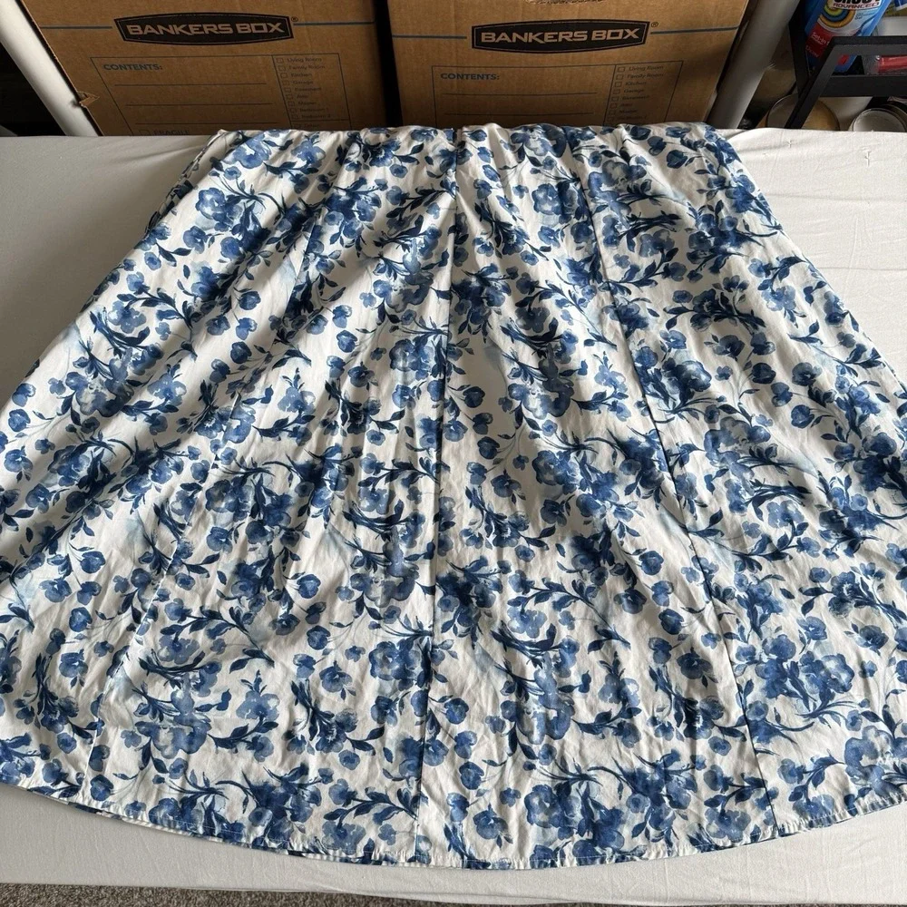 Abercrombie & Fitch Floral Midi Dress Size Large Puff Sleeve Cottage Prairie - Picture 8 of 15
